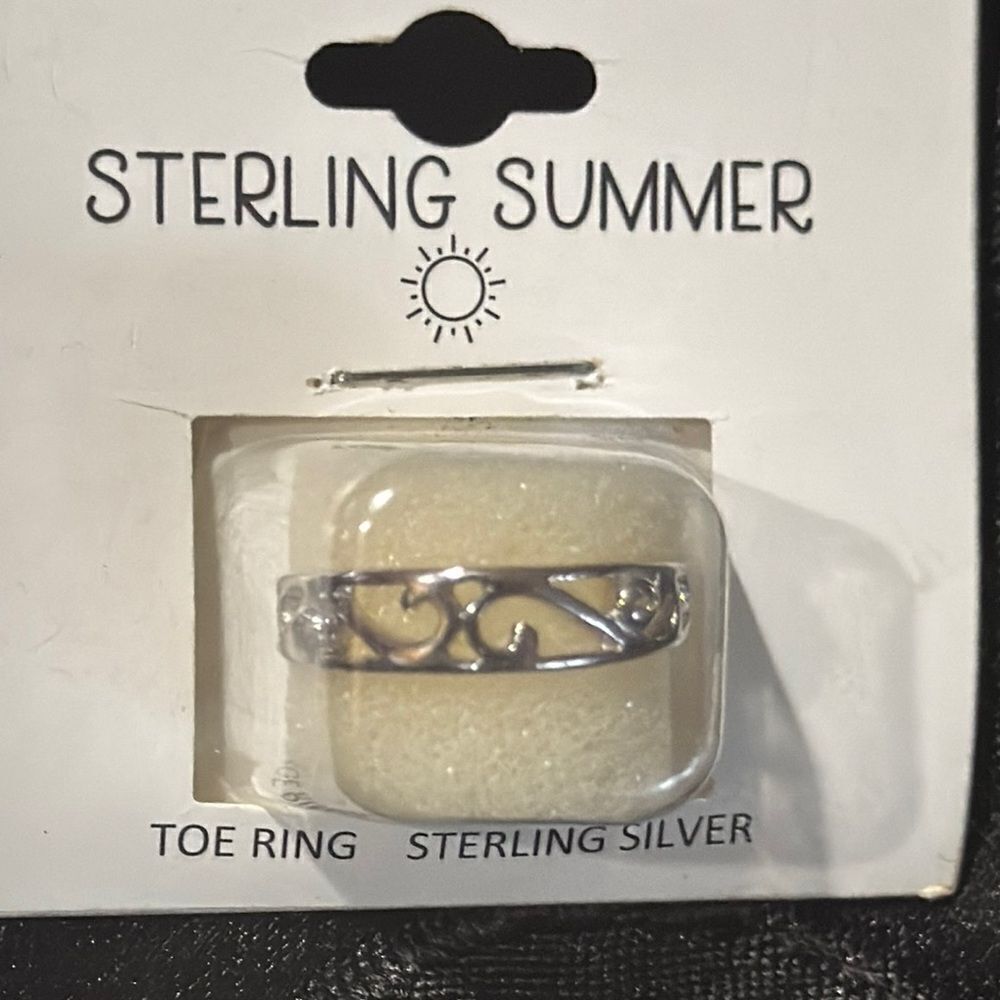 Sterling Summer Silver Toe Ring - Picture 3 of 4